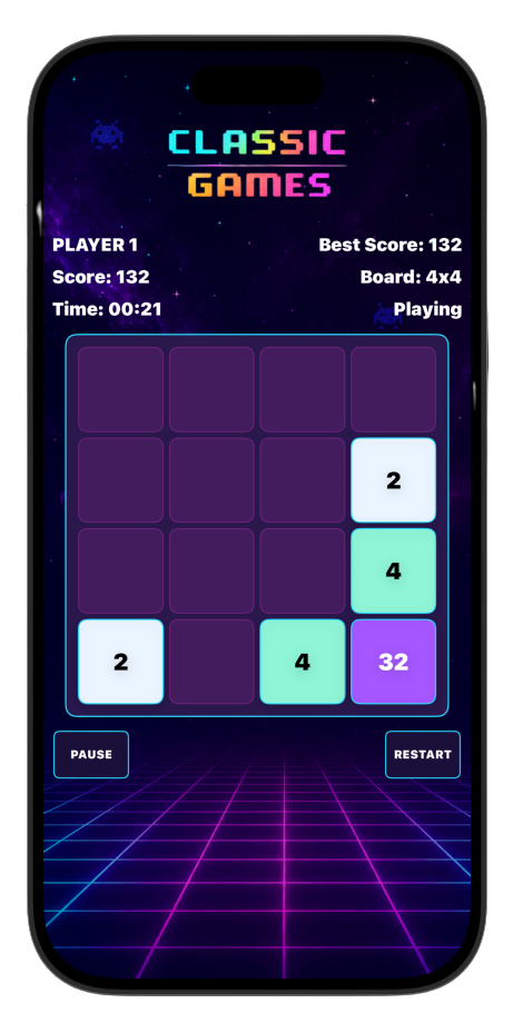 2048 gameplay