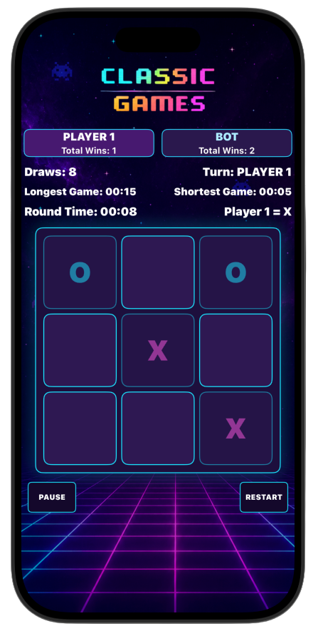 Tic-Tac-Toe gameplay
