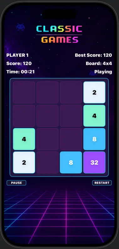 2048 gameplay