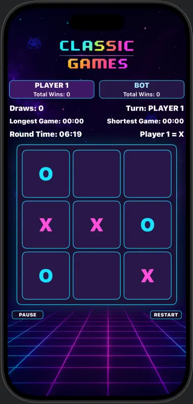 Tic-Tac-Toe gameplay